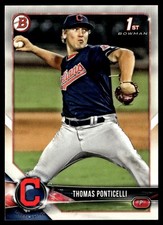 2018 Bowman Draft Thomas Ponticelli Cleveland Indians #BD-42