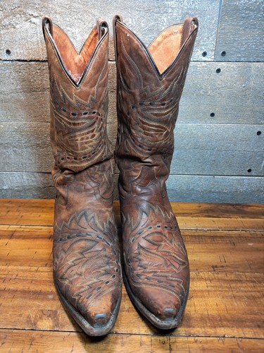 Dan Post MAD CAT SIDEWINDER Western Boots Brown DP 2233 SZ 10.5 D Mens - Picture 7 of 10