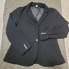 Old Navy Womens Blazer Sz Small Black Ponte Knit Jacket Career Office School