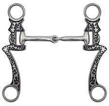 Showman 5" Stainless Steel Seven Cheek Snaffle Bit