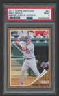 2011 Topps Heritage Minor League #44 MIKE TROUT ROOKIE PSA 9 MINT "The Kid"