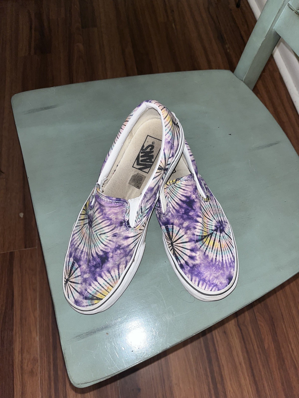RARE  TIE DYE🌈 SLIP ON VANS image 5