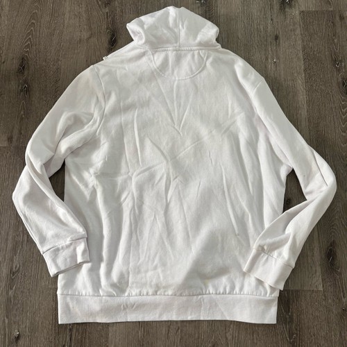 Fila Sport Men's Hoodie Sweatshirt Live in Motion White Hood Pullover Logo XXL - Picture 8 of 8