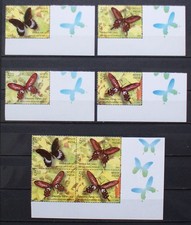 Mariposas Papillones Mariposas India India ** MNH
