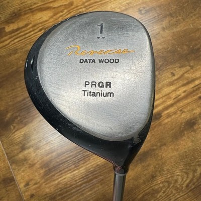 PRGR Reverse Data Wood 1 Titanium Driver M-40 Data 50 Graphite Shaft Mens Right