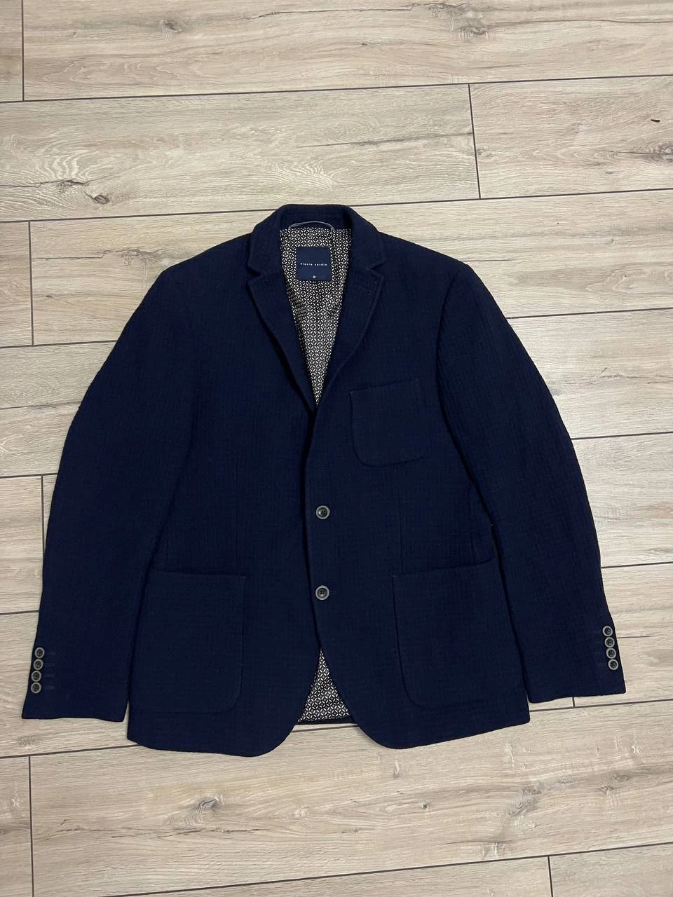 Men's Pierre Cardin Wool Navy Blue Blazer Jacket Sport Coat sz 50 41in