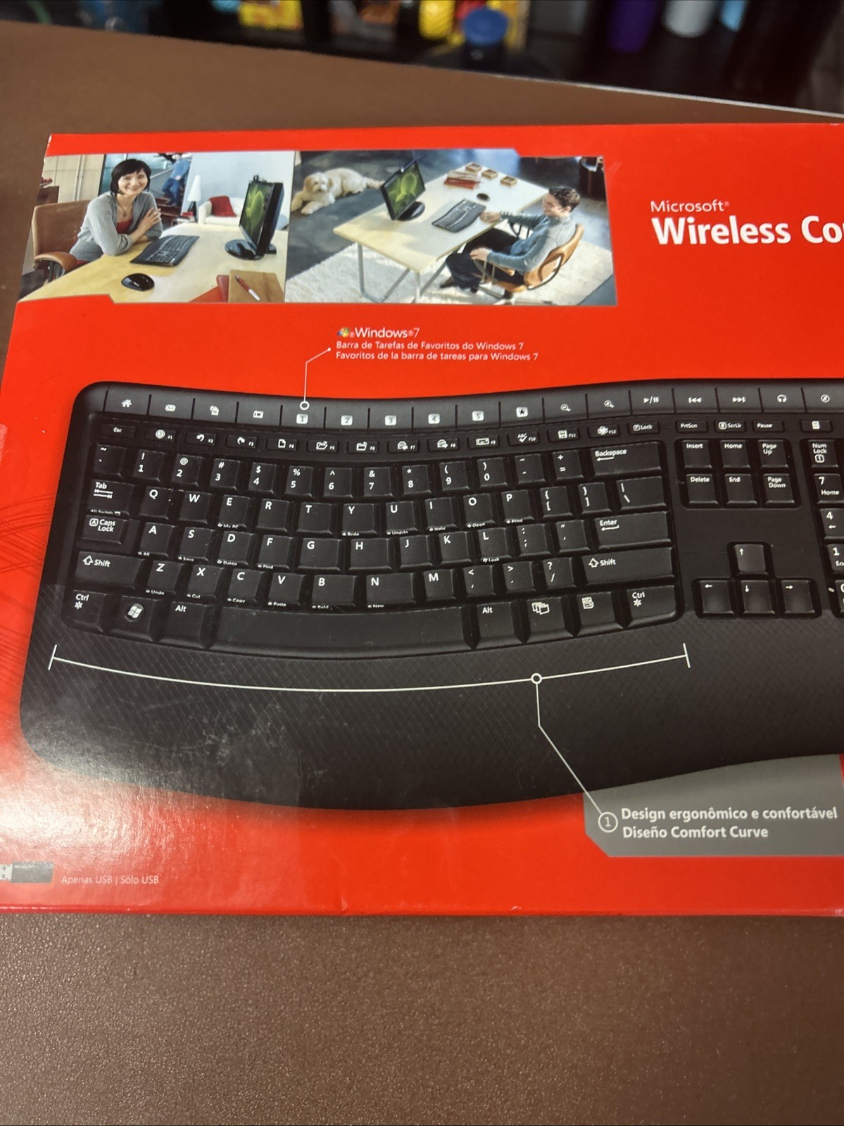 Microsoft teclado y mouse inalámbricos Comfort Desktop 5000 CSD-00005, imagen 7
