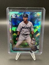 2022 Bowman Sapphire Chrome Prospects Junior Sanchez Aqua Refractor 1/55