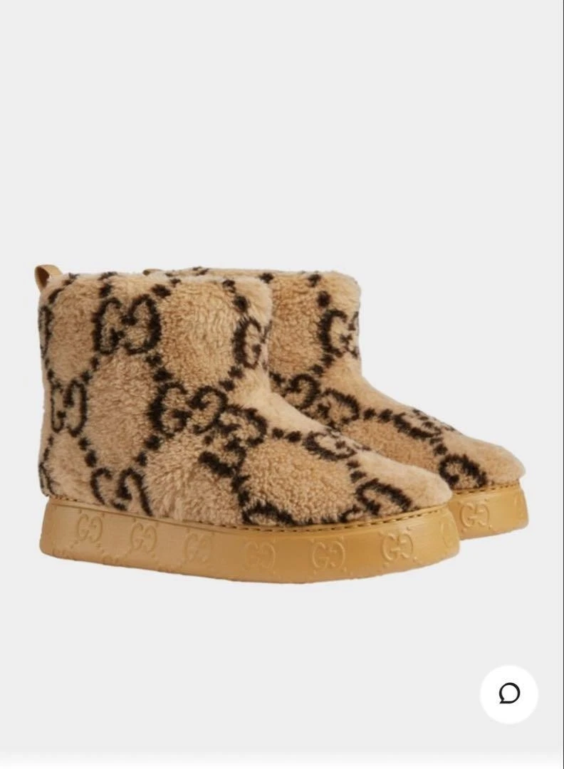 GUCCI Femmes 5.5US Gg Signature Logo Bottes Accessoires