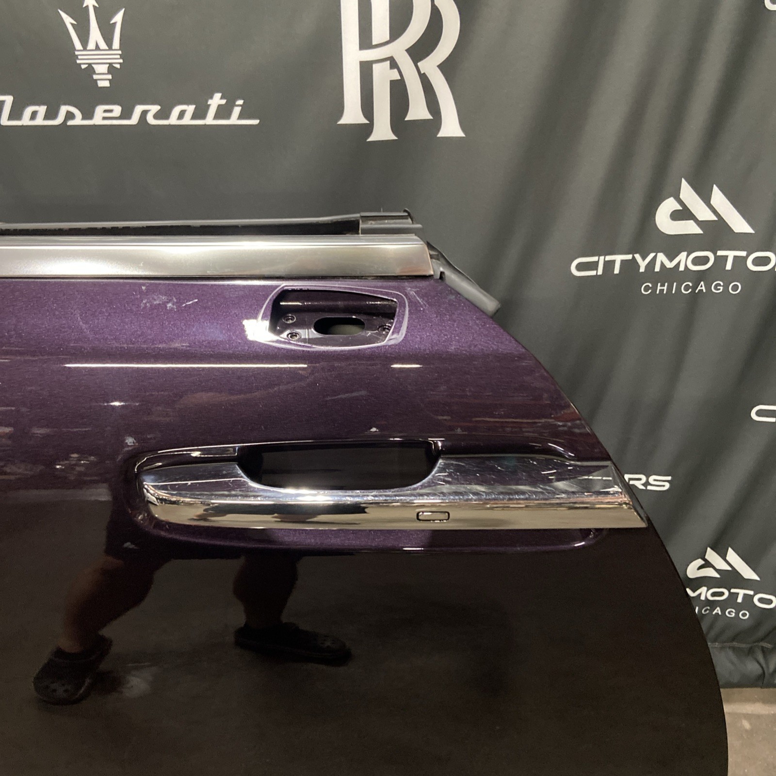 2017-2023 Rolls Royce Dawn RR6 Front Right Door W/o Glass Purple R95 OEM *NOTE*