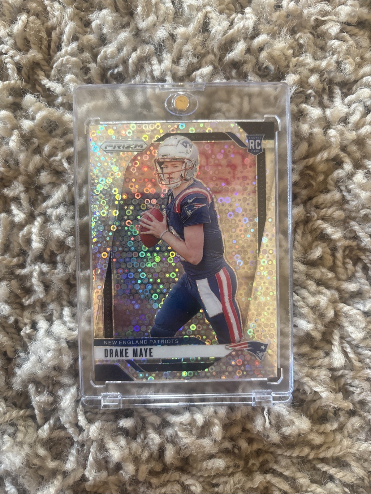2024 Panini Prizm - Rookies Drake Maye #329 No Huddle Prizm (RC)