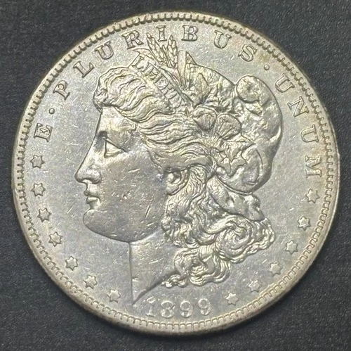 1899-S Morgan Dollar US $1 Coin 90% Silver Better Date Choice AU Nice