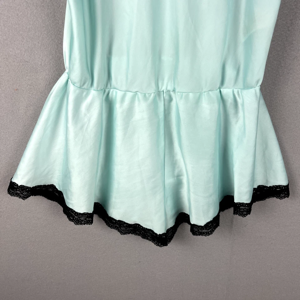 Mameluco lencería satinado Kate Spade para mujer mediano ribete de encaje hada delicado delicado Foto 3 de 4