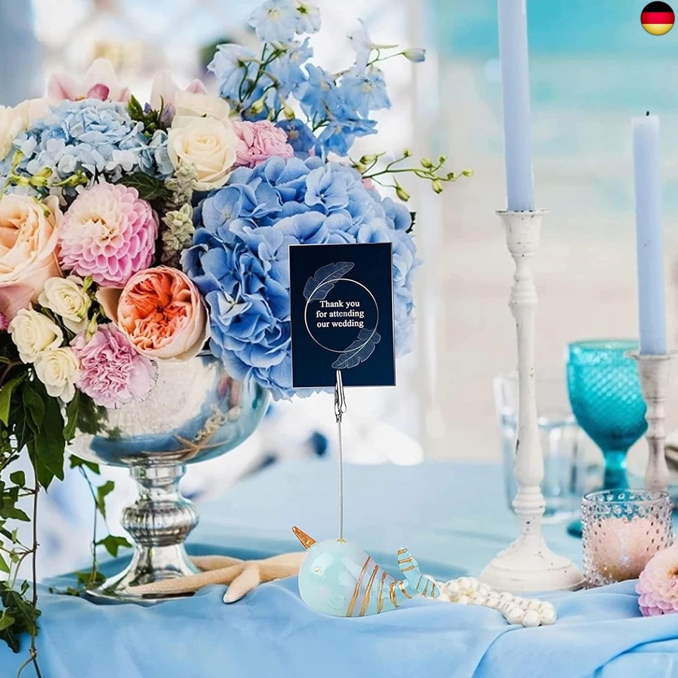 CYH 50 Stück Metalldraht Krokodilklemmen, Karte Hinweis Foto Memo Clip Halter - Bild 4 von 4