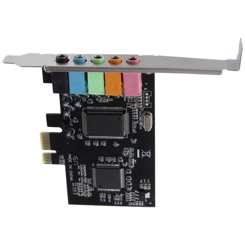 5.1 Internal Sound Card for 10 with Low Profile Bracket, 3D Stereo PCI-E,1051 - Afbeelding 3 van 8