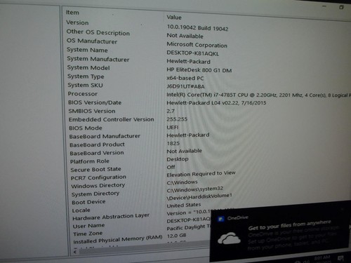 HP EliteDesk 800 G1 DM Core i7-4785T 2.20GHz 12GB 500GB SSD W10 Mini PC (A9016) - Picture 2 of 9