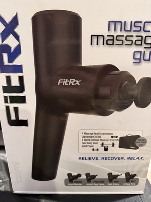 FitRx Pro Massage Gun with Carrying Case and Accessories