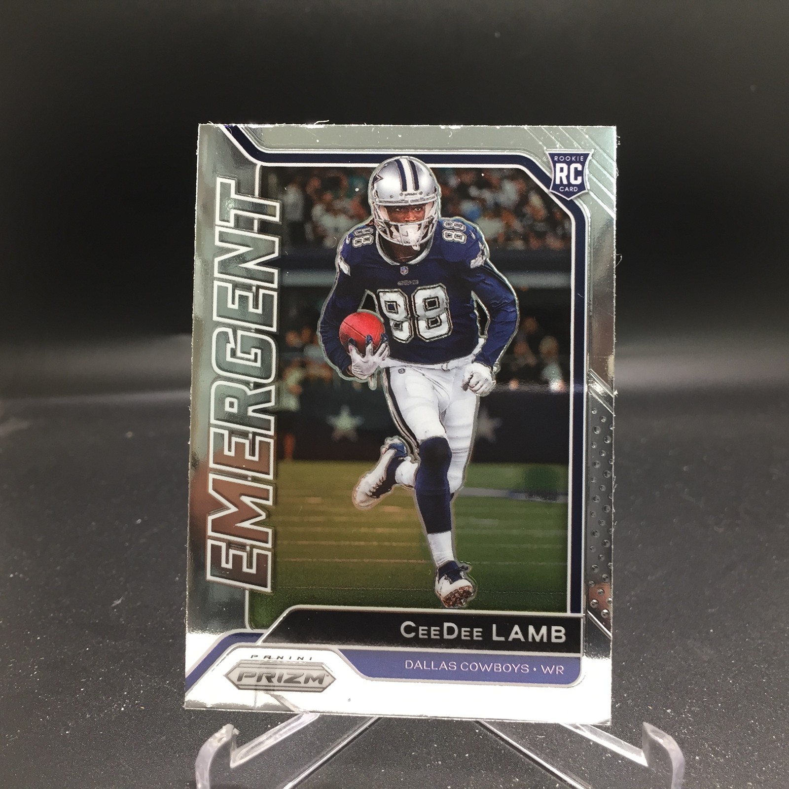 CeeDee Lamb 2020 Panini Prizm Emergent 7 Dallas Cowboys Rookie