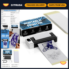 Wireless Bluetooth Mini Thermal Tattoo Stencil Printer - KVM Compatible, Portabl