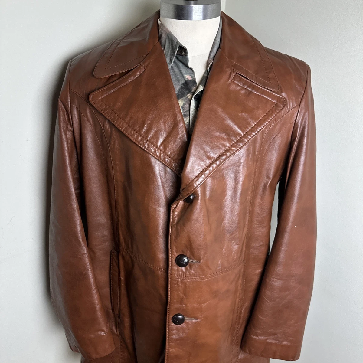 Leather Punk 1970s Vintage Outerwear Coats & Jackets for Men for