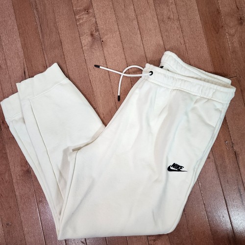 Nike Joggers Womens Plus Size 1X Beige Black Logo Sweat Pants eBay
