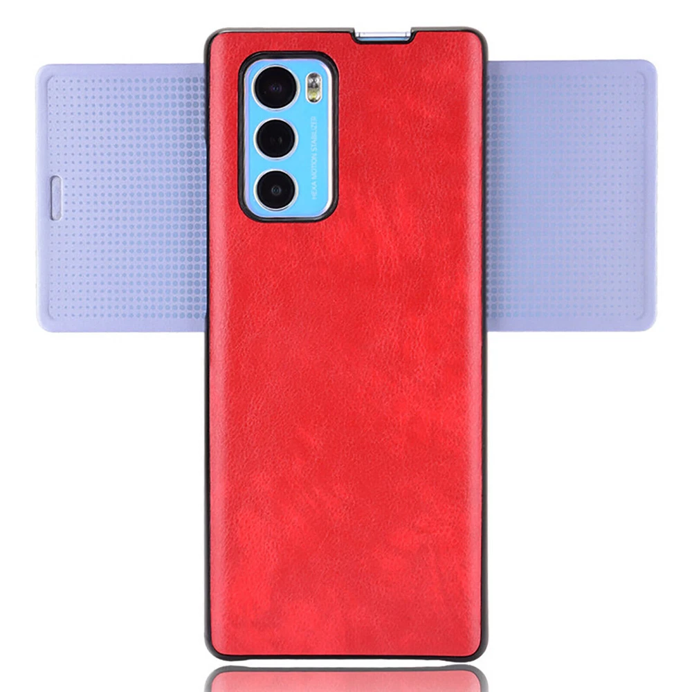 Phone Case Solid Color Back Cover Wear-resistant Retro Shell for LG Wing 5G