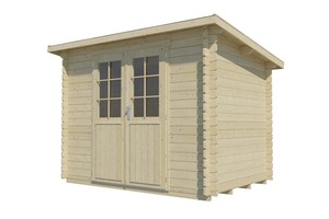 Angebot Gartenhaus Pultdach Ca 290 X 200 Cm Blockbohlen 28 Mm Inkl Fussboden Ebay