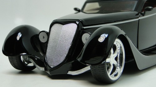Ford Dragster Hot Rod Race Car1930Custom Built1 24Chopped Drag12Carousel Black18 - Picture 9 of 12