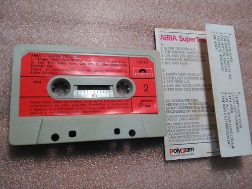 ABBA SUPER TROUPER cassette tape from Portugal - Picture 3 of 3