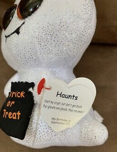 TY BEANIE BOO GHOST HAUNTS TRICK OR TREAT 6" SCHIMMERNDER HALLOWEEN SPASS!! - Bild 3 von 3