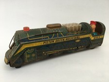 Vintage Piston Green Mountain 4193 Tin Toy Train Modern Toys Japan Collectible