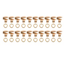 20 Pcs Boot Lace Hooks Brass Shoe Buckles Set for DIY Boot Shoelace Repair Kit