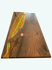 Custom Resin Epoxy River Table Acacia Customize Dining Conference Table Top Deco