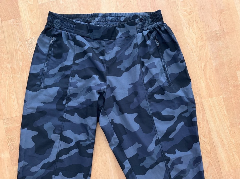 NEW OLD NAVY STRETCH CAMO TECH ZIPPER JOGGER PANTS, SIZE LP LARGE