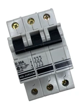 ABL Sursum 3 Pole Breakers: D20A 3DU20