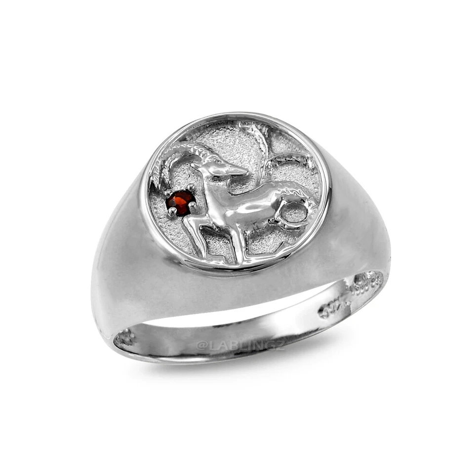 Sterling Silver CZ Birthstone Zodiac Ring - Image 3 of 4