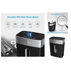 Durable Home Office Shredder - 4 Gallon Capacity, Jam Proof & Cross-Cut Design