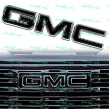 Chrome Black Front Grill Grille Emblem 2019 - 2024 Gmc Sierra 1500 2500hd 3500hd Chrome Black Front Grill Grille Emblem 2019 - 2024 Gmc Sierra 1500 2500hd 3500hd