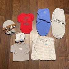 Carter's Nike  Others Infant Boys Clothing Swaddles Lot of 7 Size Newborn