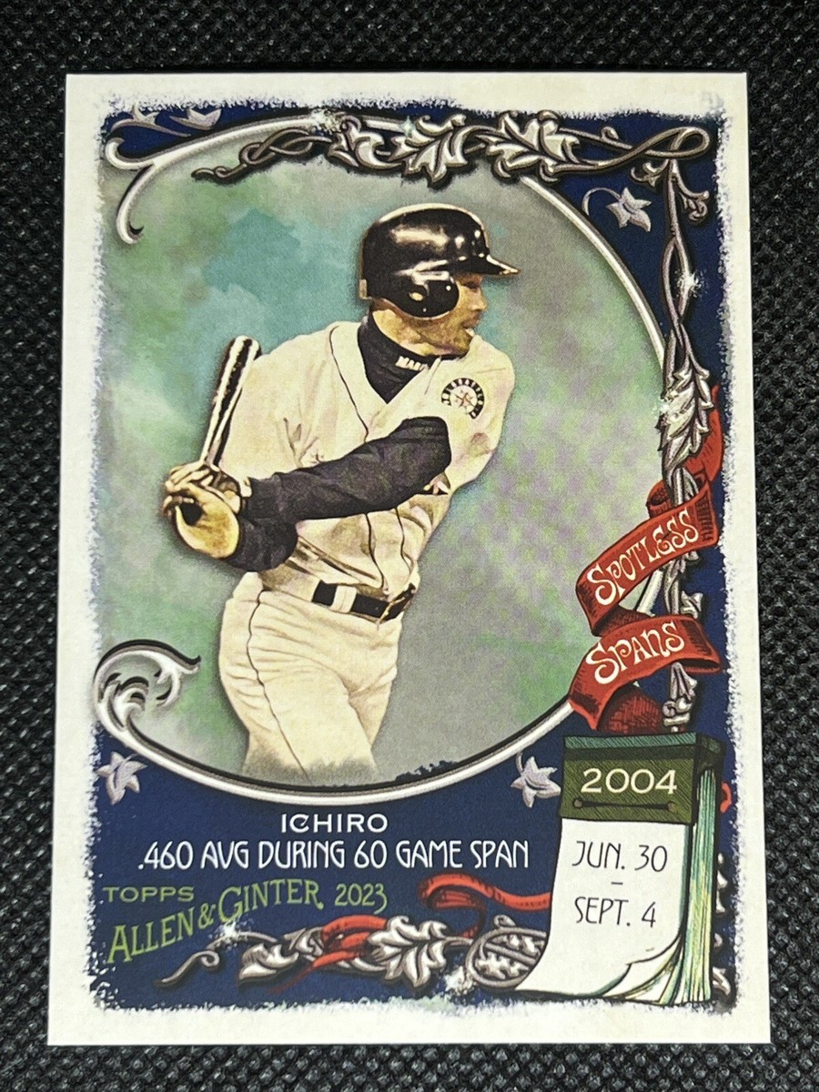 2023 Topps Allen & Ginter ICHIRO #SS-18 SPOTLESS STREAKS Seattle