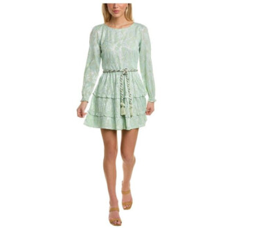 Roller Rabbit CLERMONT Nori Dress NEW NWT Mint/Silver Size Medium