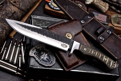 CFK Handmade AUS 10 Custom MICARTA Large Camping Hunting Chopper Sport Knife-SET