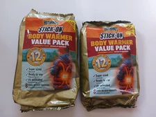 2 HotHands Stick On Body Warmer Value Pack W/12hr Of Heat, Super Sized-8/pack