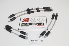 ABARTH 500 e 595 KIT 6 TUBI FRENO TRECCIA AERONAUTICI SPORT HP3 per imp Brembo