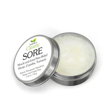 Clearly SORE, Muscle and Joint Pain Relief Rub with Hemp Oil, Copaiba, Turmeric
