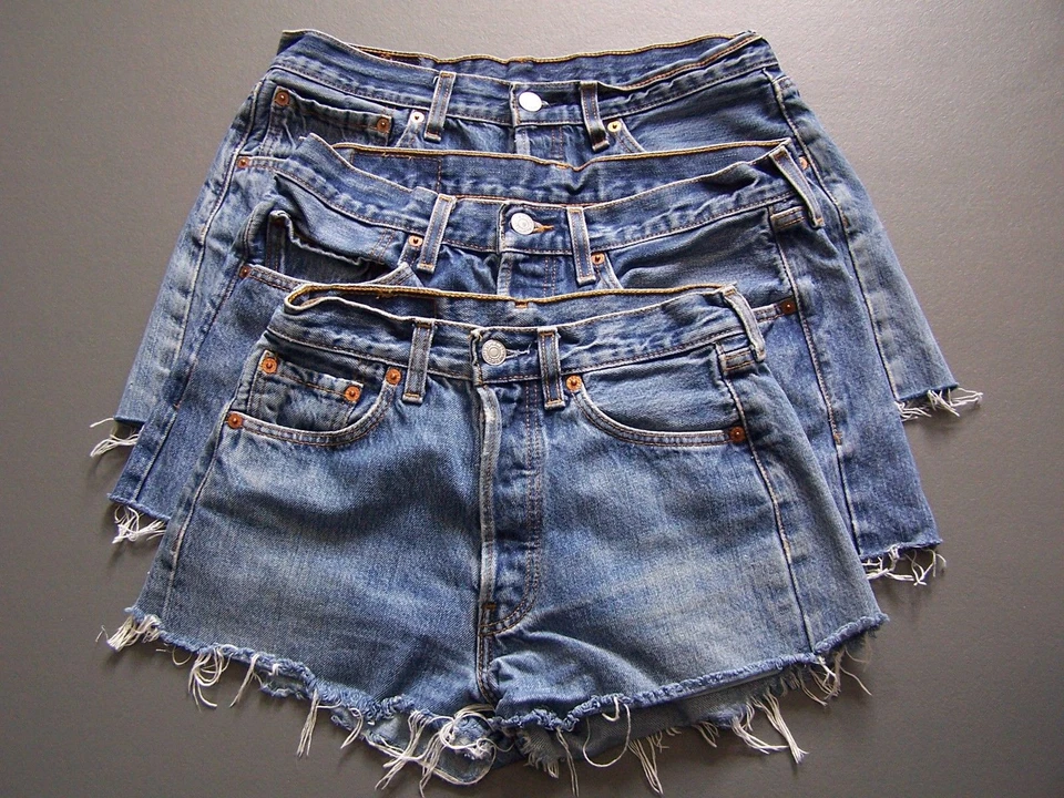 LEVIS 501 SHORTS A GRADE DENIM HIGH WAISTED SIZES 6 -20 6K SALES FAST FREE P&P - Image 4 of 4