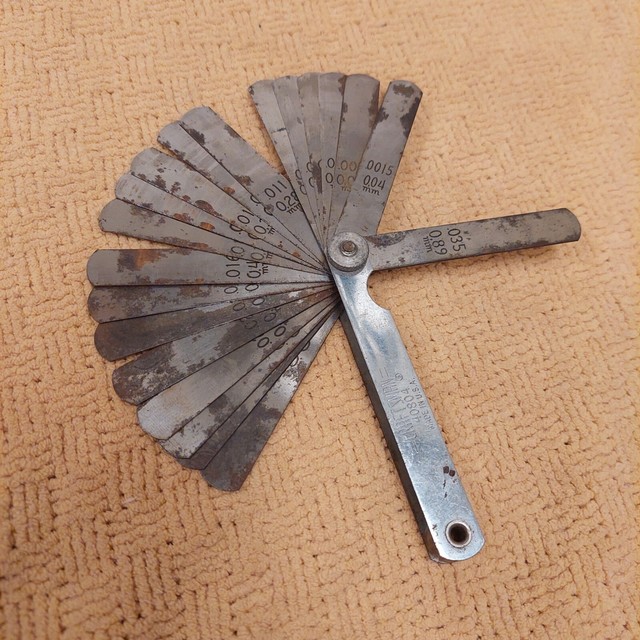 Automotive Hand Tools Craftsman 36 Blade Leaf Feeler Gauge Set .002 thru .035 Made in USA 40811