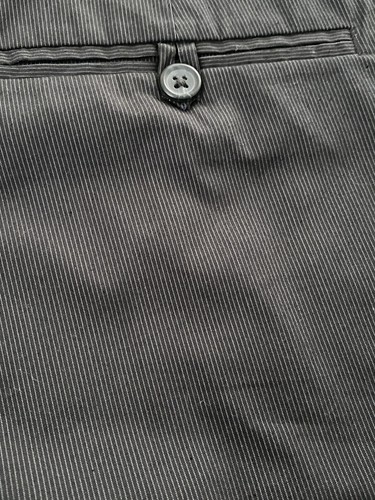 Pantalones de vestir Van Huesen para hombre 30x32 gris estudio pin a rayas NUEVOS - Imagen 7 de 8