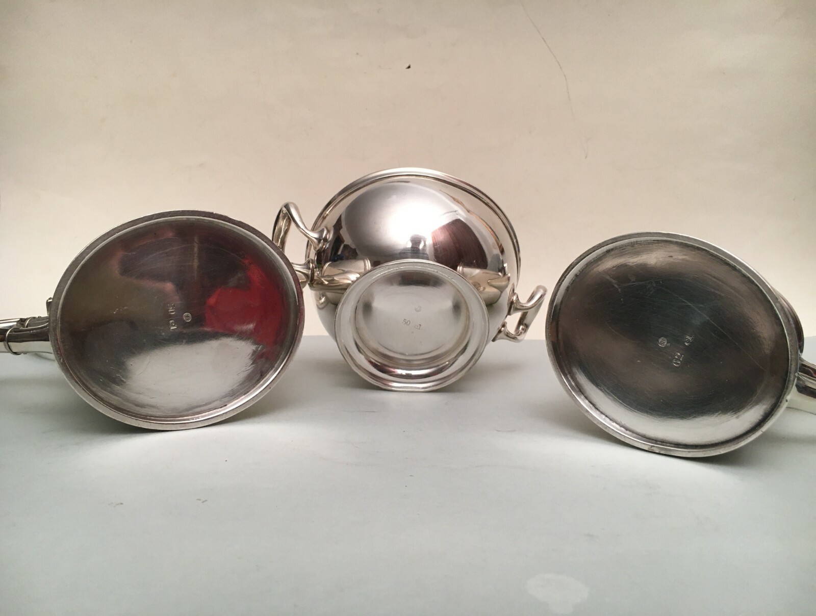 4 Piece Tea Set. Berndorf Art Krupp Milano