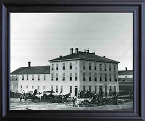 Vintage Tremont House Hotel Wichita Kansas Black Framed Wall Decor